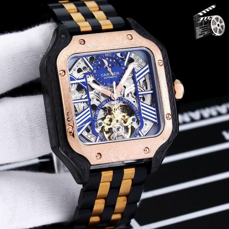 Picture of Cartier Watches Men Santos De Cartier _SKU2206cartier-44x12mm-05061512834